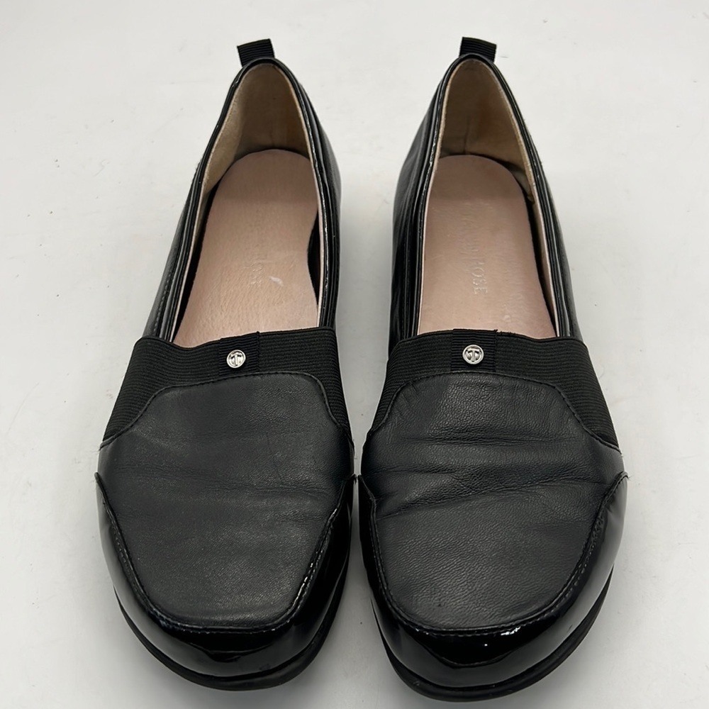 Taryn Rose Black Leather Flats size 8 M